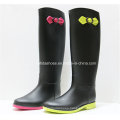 New Fashion Women Rain Boot with Trendy Rubber